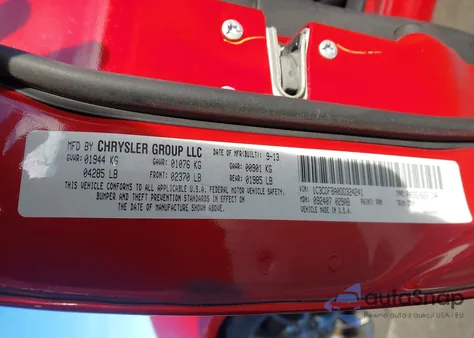 2013 Dodge Dart Sxt из США, поврежденный, VIN 1C3CDFBA0DD324241